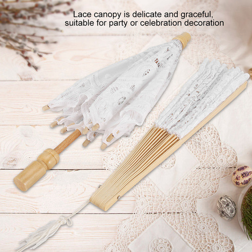 Nuevo Guarda-chuva De Renda Chique Para Mulheres E