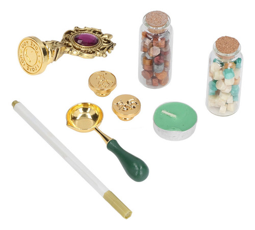 Juego De Sellos De Cuchara Desmontable Vintage, Kit De Cera,