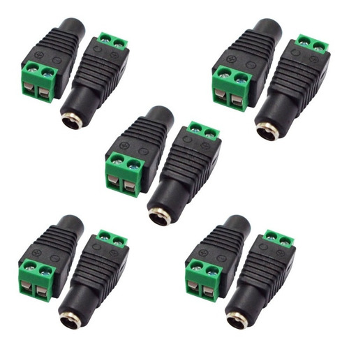 Conector Balun Rj53 Hembra Cámara Seguridad Tira Led X10u