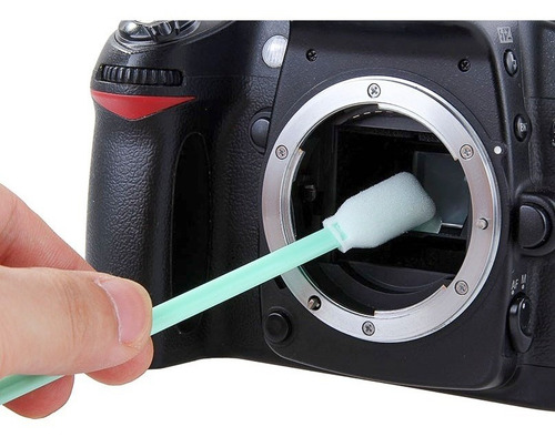 2pc Haste Swab Limpeza Sensor Cmos Sony Fuji Canon Nikon