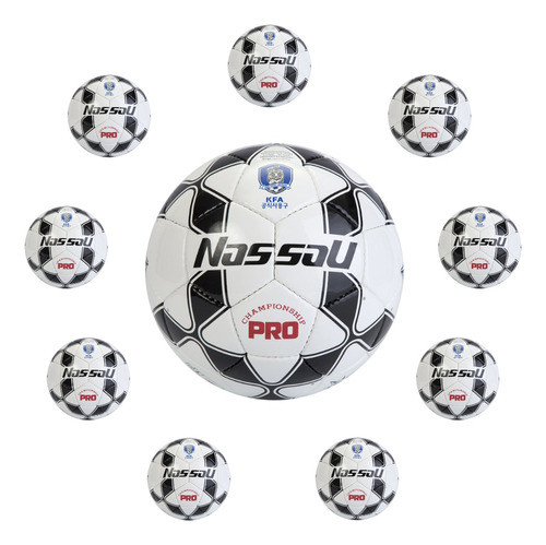 Pelotas Futbol Nassau Nro 5 Pro Championship Oficial Pack 10