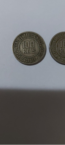 Vendo Quatro Moedas De 100 Réis, 1918, 1922, 1925 E 1932.