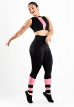 Comprar Roupa De Academia Conjunto Regata Tops Calça Fitness Preto