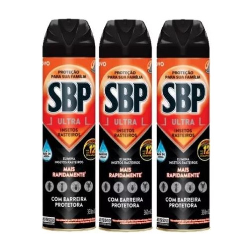 3 Repelente Sbp Ultra Barreira Ativa Protetora 360ml Mortein