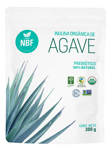 Inulina Orgánica De Agave Prebiótico Nbf 300 G