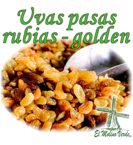 Uvas Pasas Rubias Golden 250gr