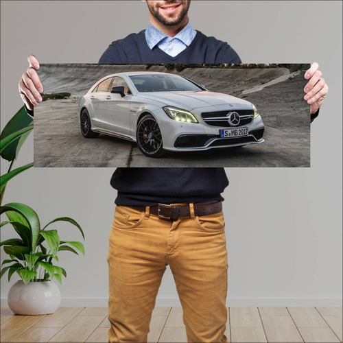 Cuadro 30x80cm Auto 2014 Mercedes Benz Cls 63 Am 276