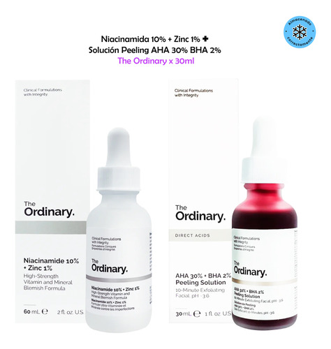 Niacinamide 10% +  aha 30% + Bha 2% Peeling Solution. 