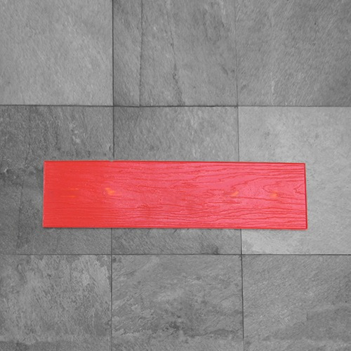 3x Molde Estampado Hormigón Piso Madera Flexible 120x31cm