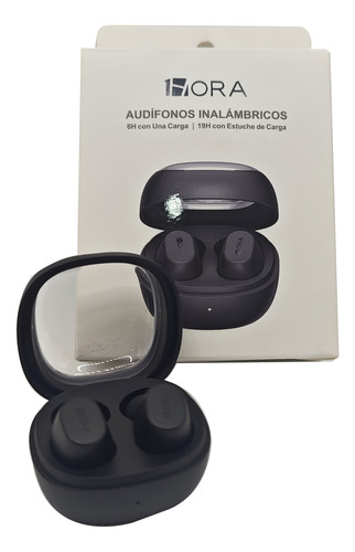 Auriculares Tws 1hora Aut208 Negro Con Microfono Deep Bass