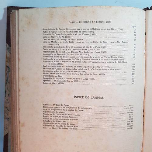 Antiguo Libro Garay Fundador Buenos Aires 1915 Mag 62325 (Usado)