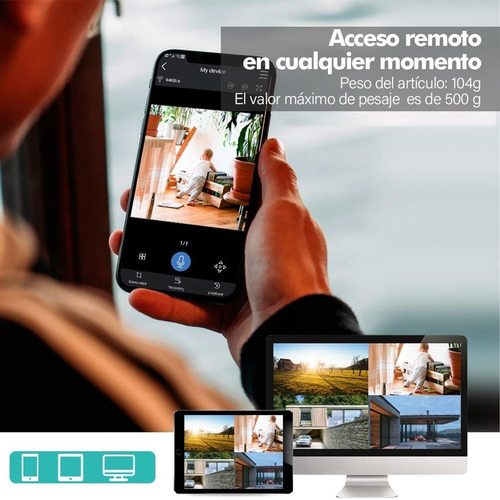 Imagen 6 de 9 de Camara Seguridad Exterior Wifi Hd Camara Ip Exterior Foco