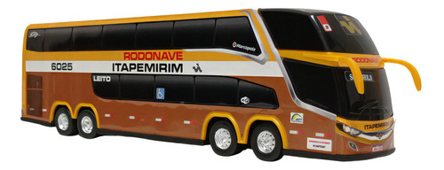 Brinquedo Em Miniatura Ônibus Itapemirim Rodonave 2 Andares