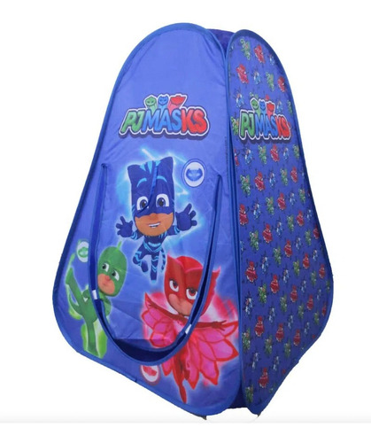 Barraca Tenda Infantil Pj Masks Azul Cabana Toca Dobrável