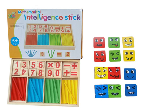 Juego Niños Matematica Didactico Educativo Carita Emociones 