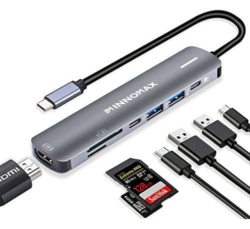 Usb C Hub,macbook Pro Usb C Adapter, 8-in-1 Usb C Multiport