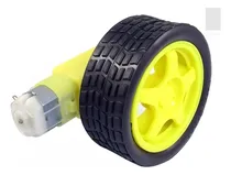 Comprar 40 Motores Dc 3v A 6v Caja Reductora Rueda Goma Arduino