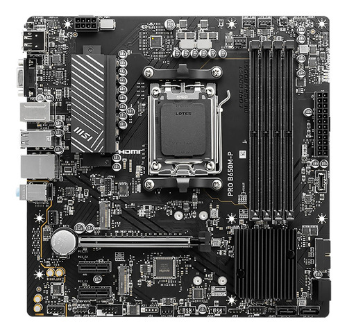 Tarjeta Madre Msi Micro-atx Pro B650m-p Sam5 B650 192gb Ddr5