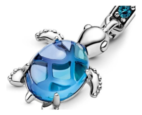 Charm Dijes Varios Modelos Plata 925 Calidad Premium De Moda Tortuga Azul