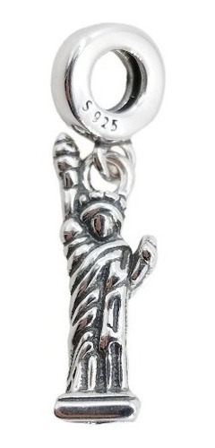 Dije Charms Para Pandora De Estatua Libertad En Plata 925