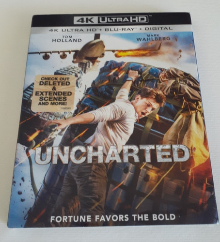 Uncharted: Fuera Del Mapa 4k Ultra Hd Blu-ray Original