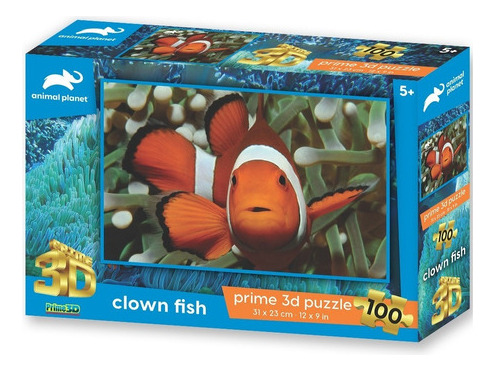 Puzzle Rompecabeza 100 Piezas Prime 3d Pez Payaso 10749