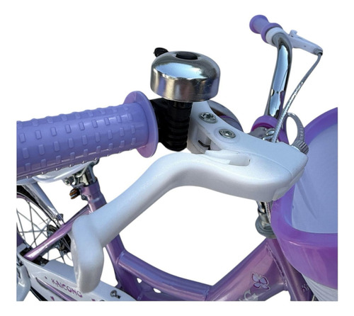 Bicicleta Aro 16 Con Canastilla Y Ruedas De Aprendizaje