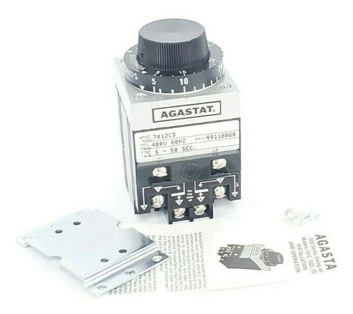 New Agastat 7012cd Timing Relay, 7000 Series, 480v / 60h Vvm