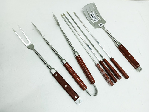 7 Utensilio Parrillera Parrilla Acero M/made Char-broil 2836