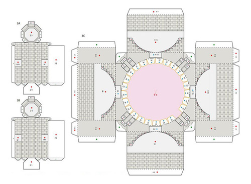Turquia Mesquita Arquitetura Modelo Kits 3d Papel