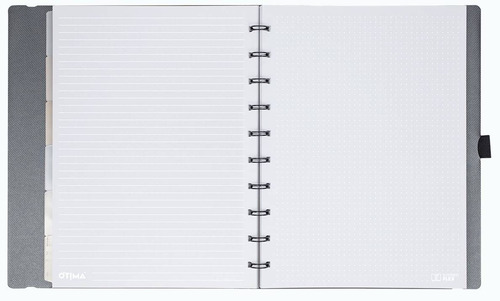 Imagem 2 de 2 de Caderno Sys Flex Coleção Metallic Titânium- Plus - Ótima