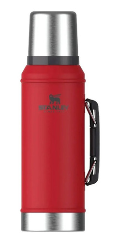 Imagen 2 de 2 de Termo Stanley Original Rojo 950ml Manija Pico Cebador