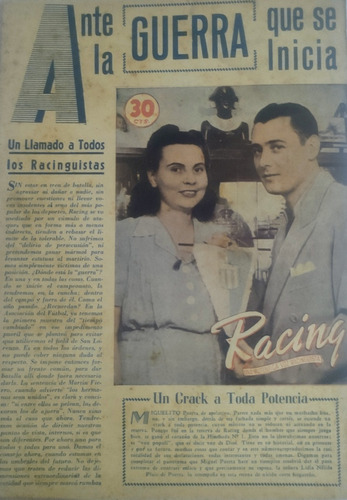 Revista Racing 300 Miguel Puerta Año 1949