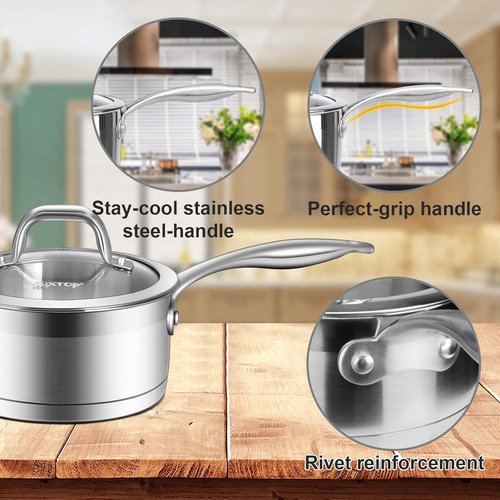 Juego De Utensilios De Cocina De Acero Inox. Para Inducción