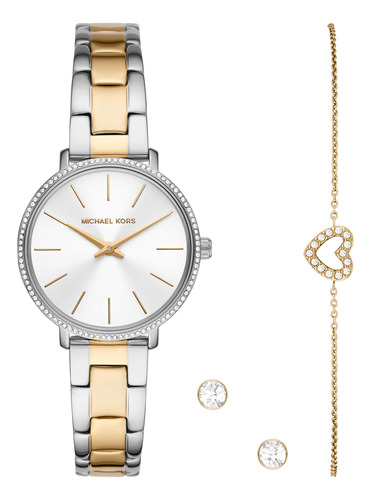 Reloj Michael Kors Pyper Quartz Para Mujer Con Correa De Ace