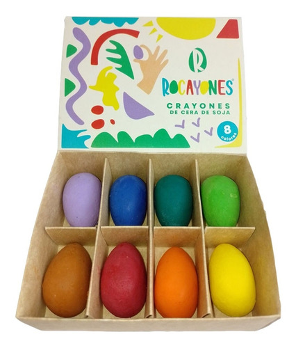 Rocayones Crayones Pastas X8 Colores Tienda Pepino