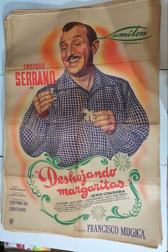Antiguo Afiche De Cine Original-deshojando Margaritas-sb