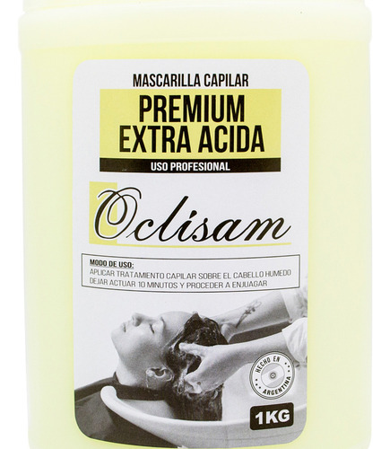 Oclisam Premium Extra Acida Mascara Capilar Profesional 1kg