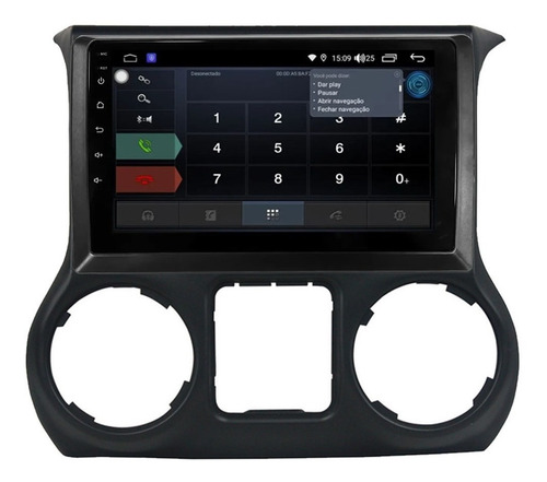 Multimídia Aikon Próton 4+64gb Wrangler Rubicon 12 13 14 15