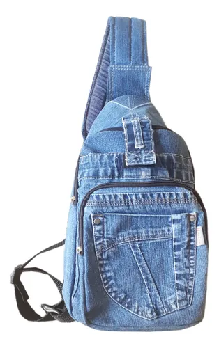 Mochila jeans cheap customizada