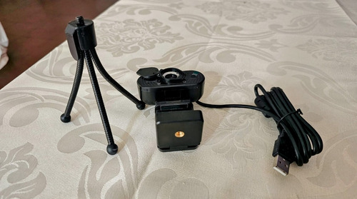 Câmera De Mesa Hd, Computador, Webcam Usb, Rede Fixa Para Preto (Usado)