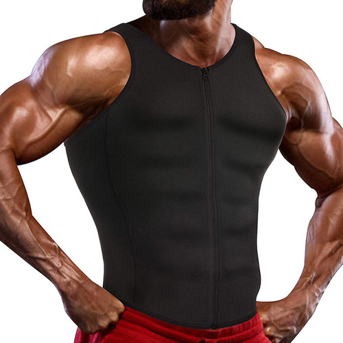 Traje De Sauna Para Hombre Adelgazante Transpirable Negro