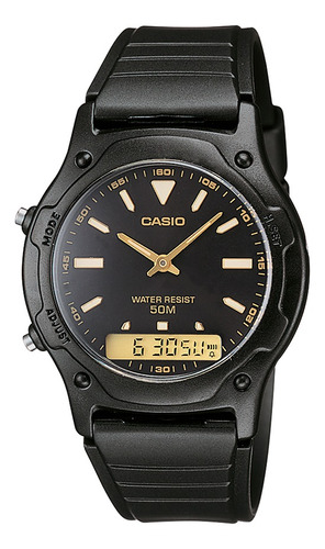 Reloj Casio Aw-49he-1avdf En Resina Masculino 100% Original
