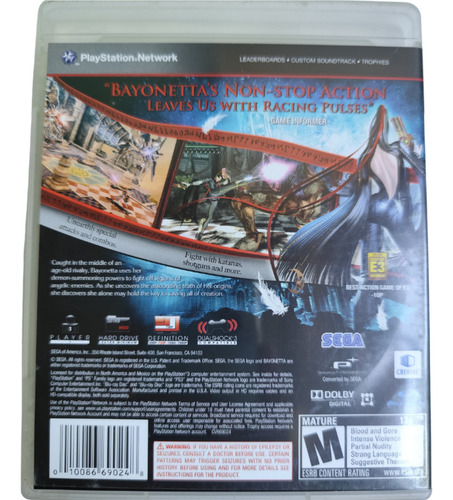 Bayonetta - Mídia Física Ps3 Sony Playstation 3 (Usado)