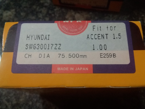 Anillos Para Hyundai Accent 1.5 0.40 Npr