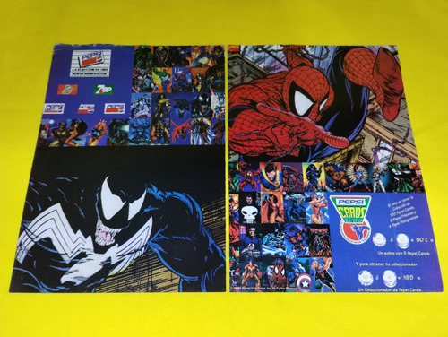 Publicidad Pepsicards Marvel 1994 (revista Club Nintendo)