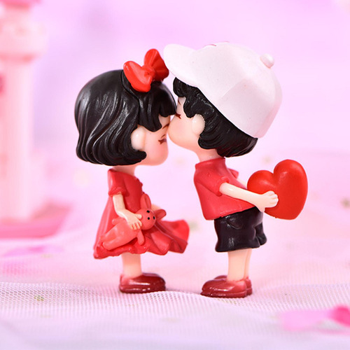 Tt Figuritas De Pareja En Miniatura, Escultura Pequeña,