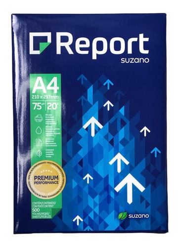 Papel Sulfite A4 Report Premium 500 Folhas 75g Promoção