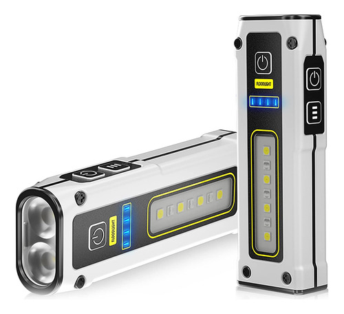Luz De Trabajo Led Recargable De Pinsai, Mini Linternas Magn