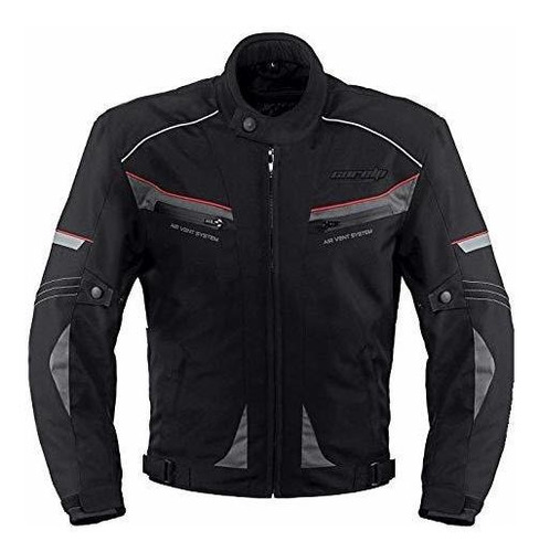 Motociclismo, Chaqueta Moto Textil Urban Impermeable Negra (